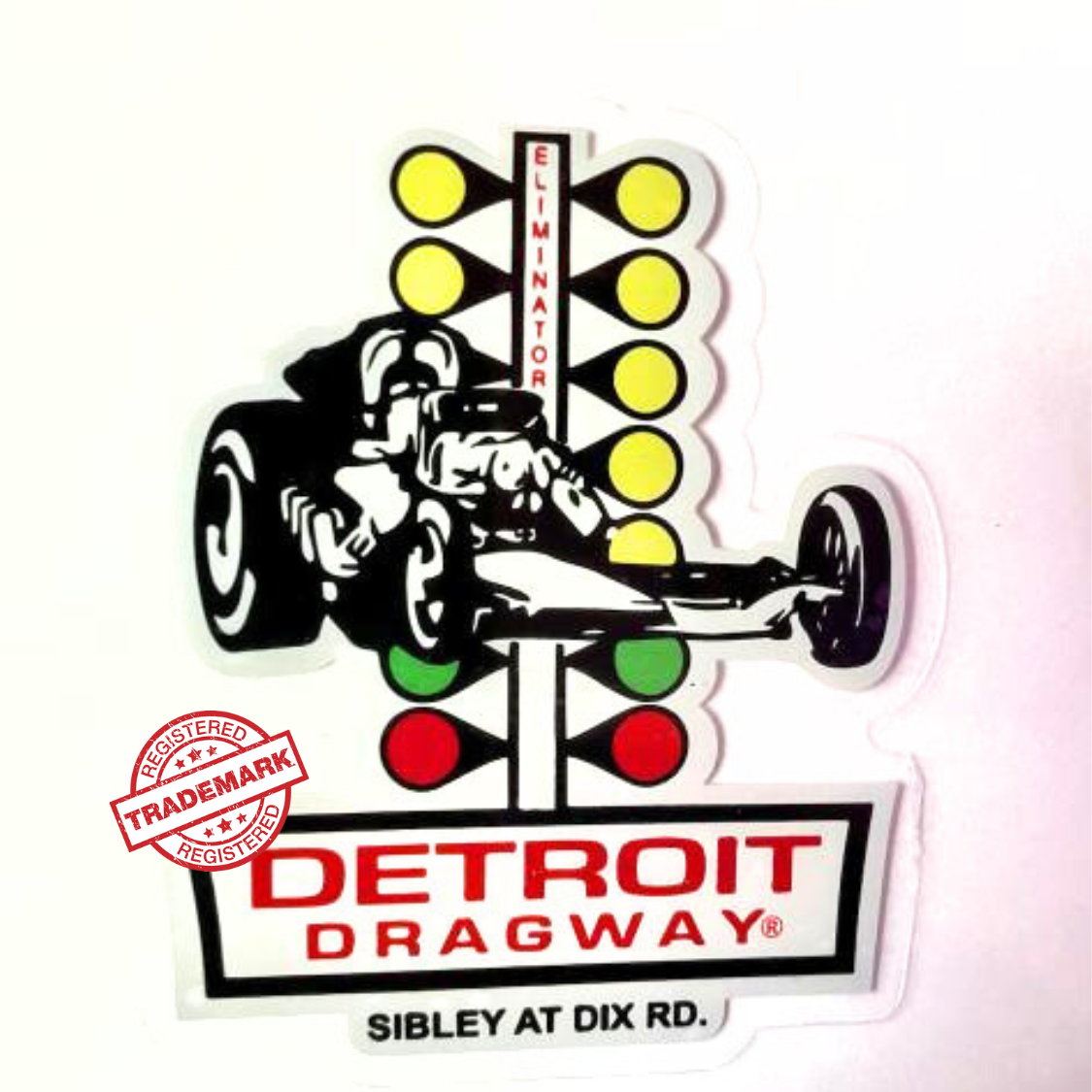 Detroit Dragway® Staging Tree decal/sticker For The Inside Of Your Window