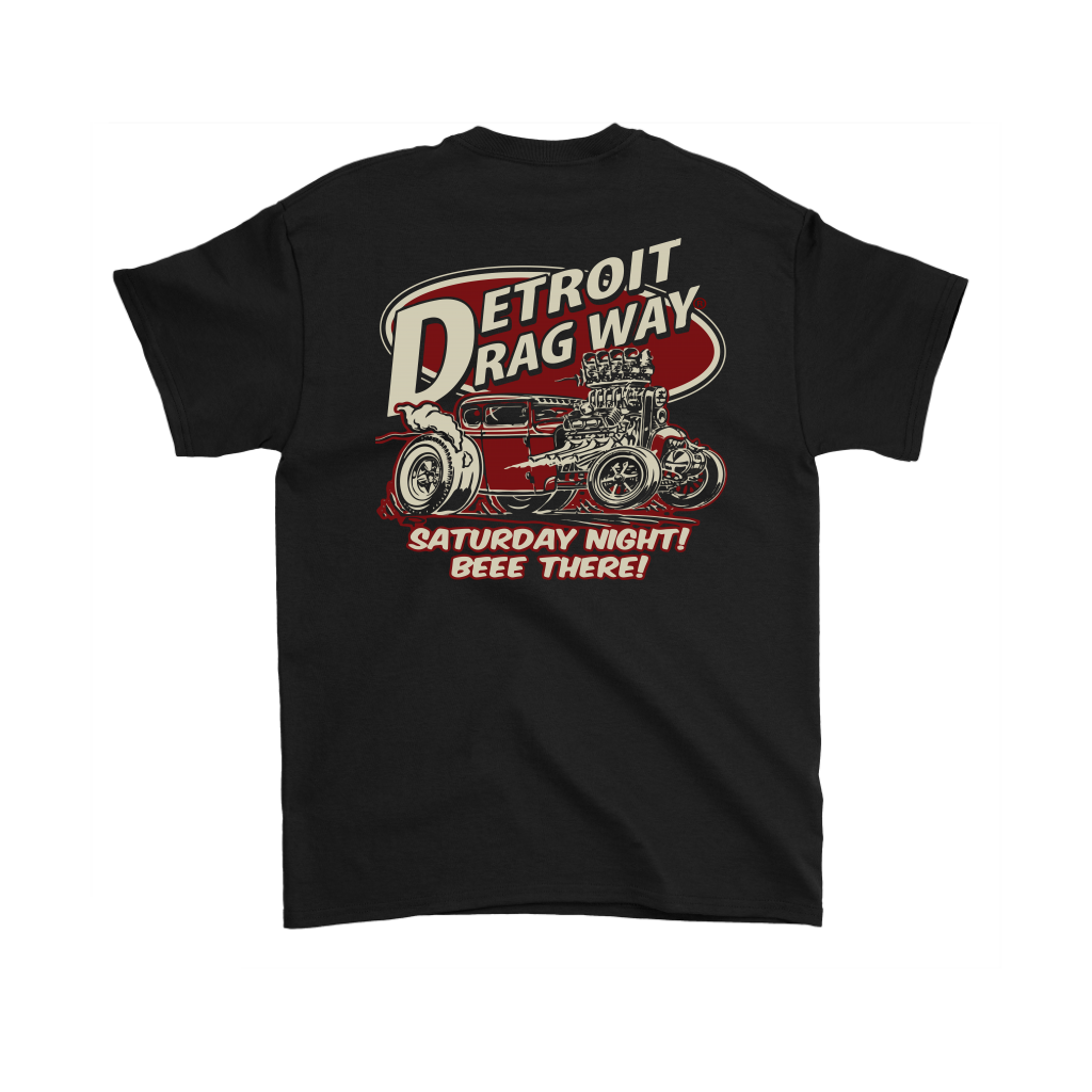 Detroit Dragway® Saturday Night Beee There Short Sleeve T-Shirt