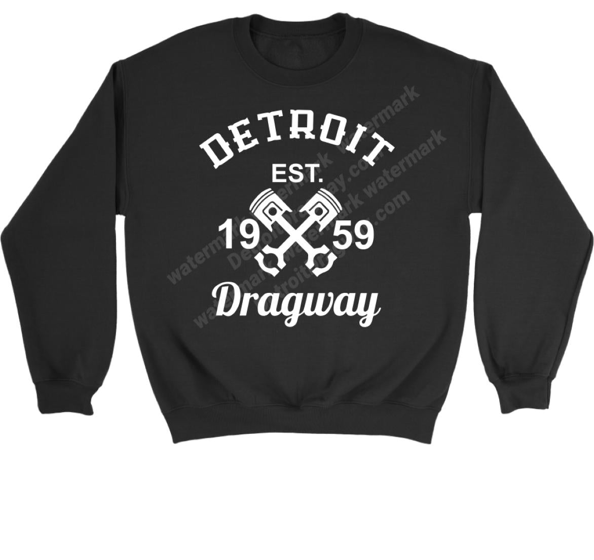 Detroit Dragway® Crossed Pistons Sweatshirt