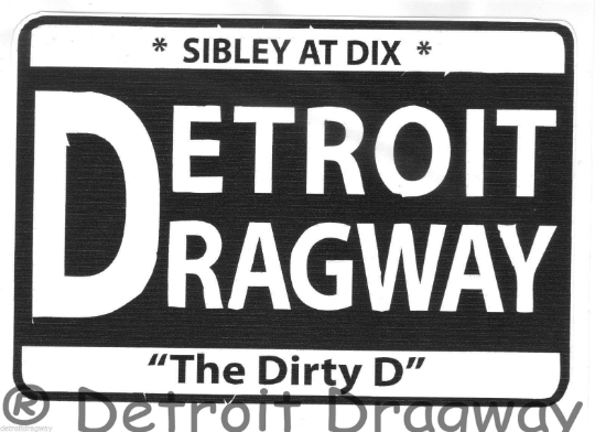 Detroit Dragway Dirty D Sticker/Decal