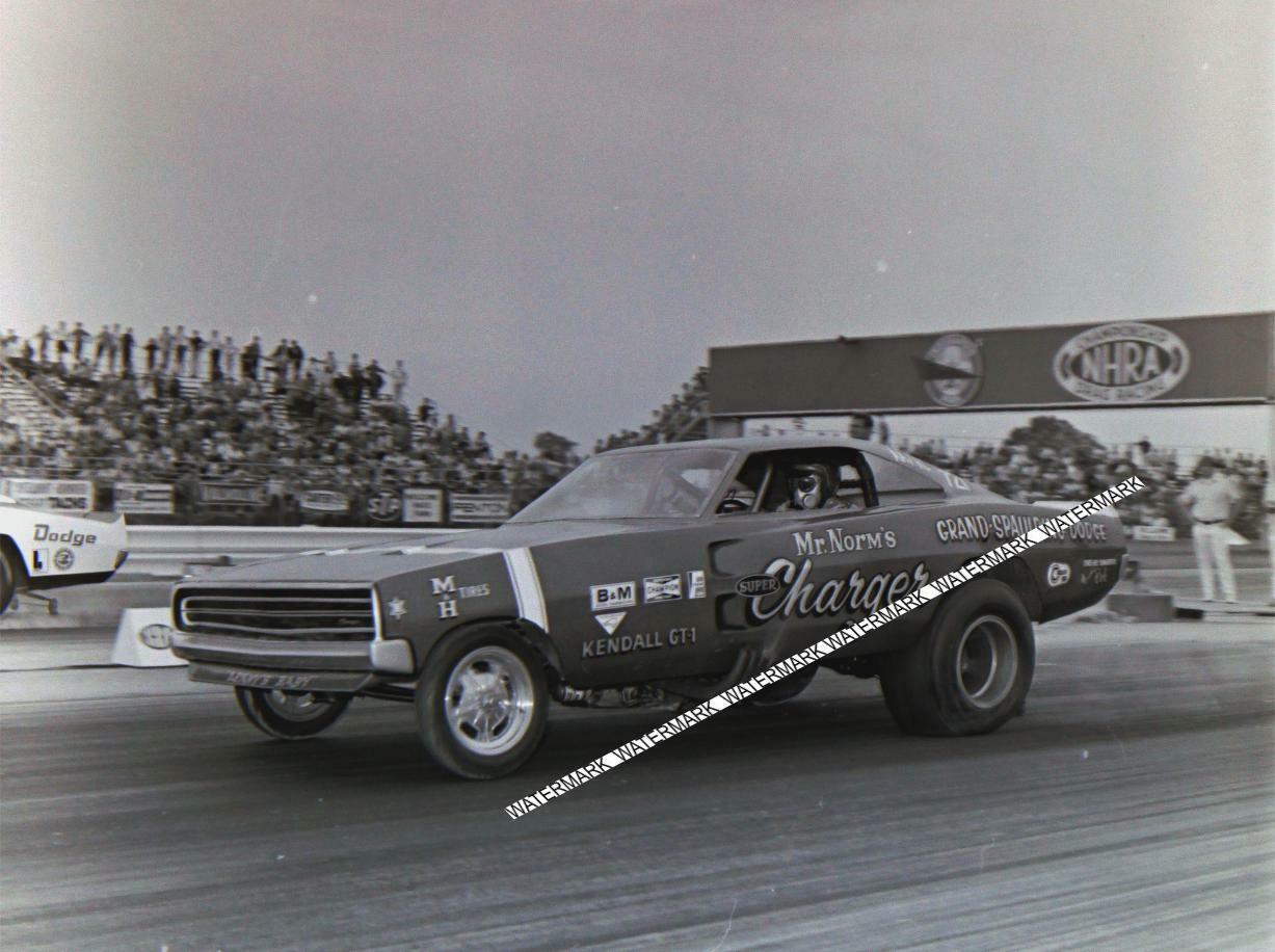 8 x 10" Of Mr. Norm's Funny Car At The 1970 Indy. Nationals