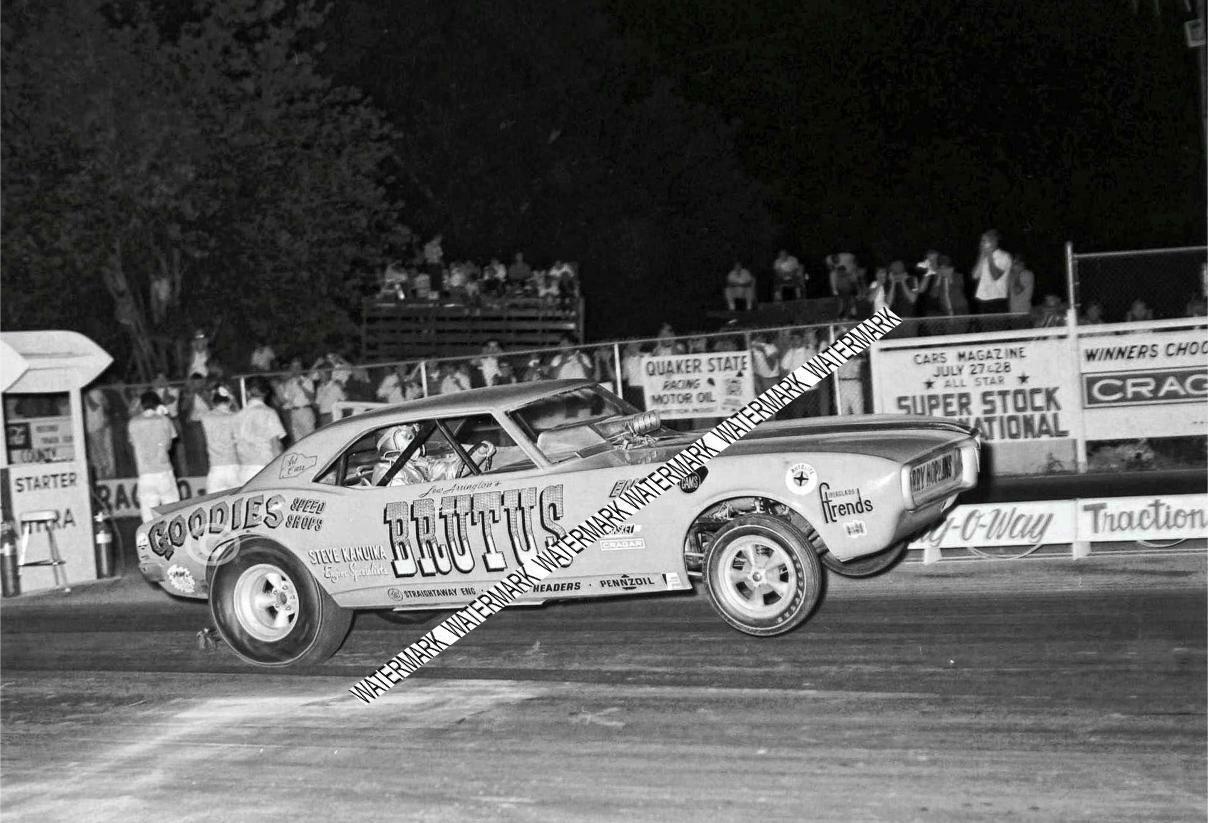 8 x 10" Glossy Photo Of The Funny Car BRUTUS Racing