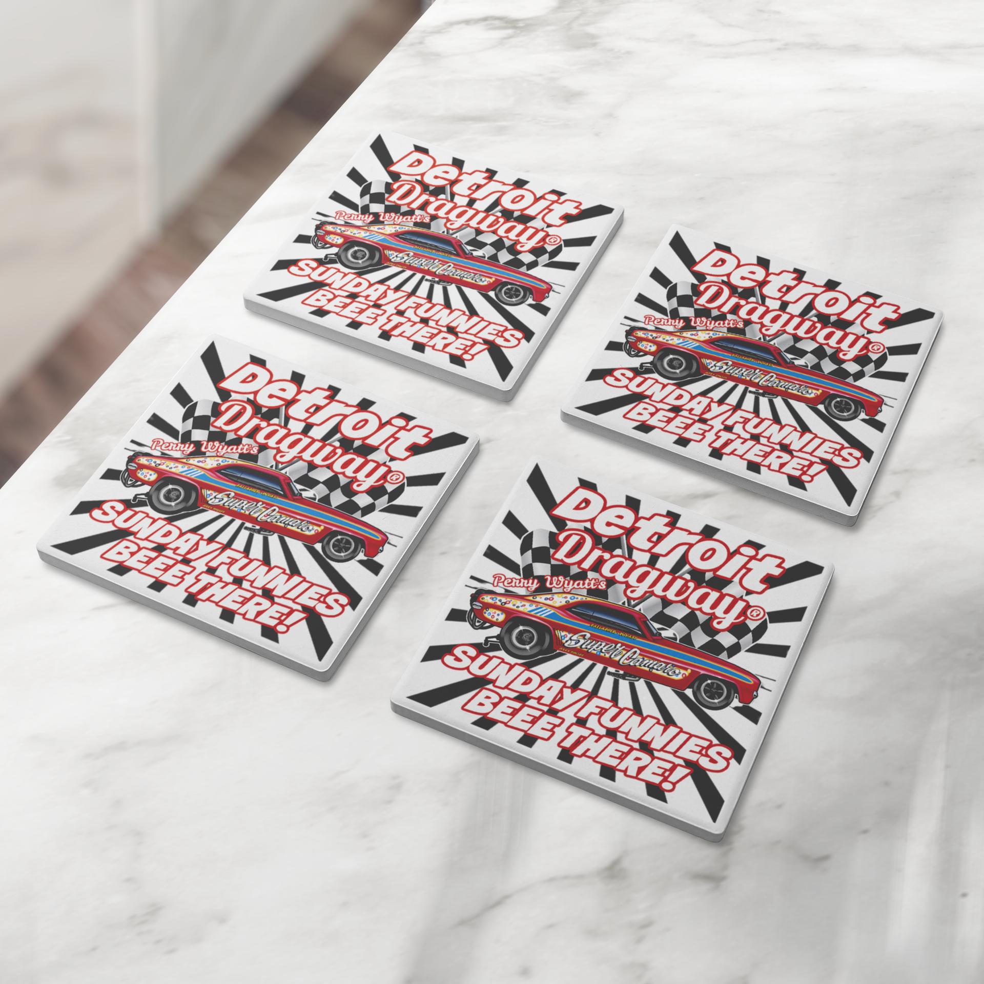 Detroit_Dragway_Perry_Wyatts_Super_Cama_SquareStoneCoaster_4pcLifestyle_Mockup.png