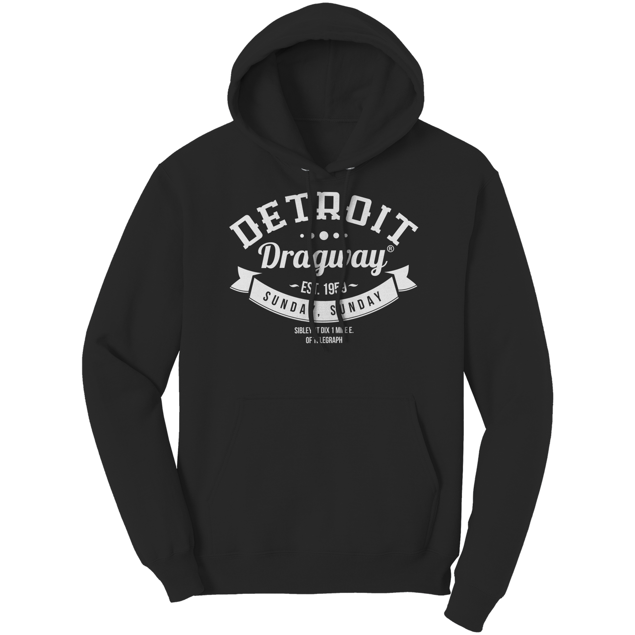 Detroit_Dragway_Sunday_Sunday_Hoodie_Black_Front_Mockup.png