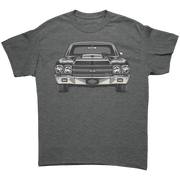 Front_View_Of_A_Black_Chev_SS_Tee_Shirt_Graphite_Heather_Front_Mockup.png