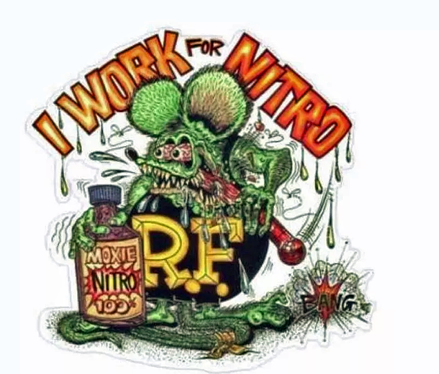 I Work For Nitro Sticker/Decal
