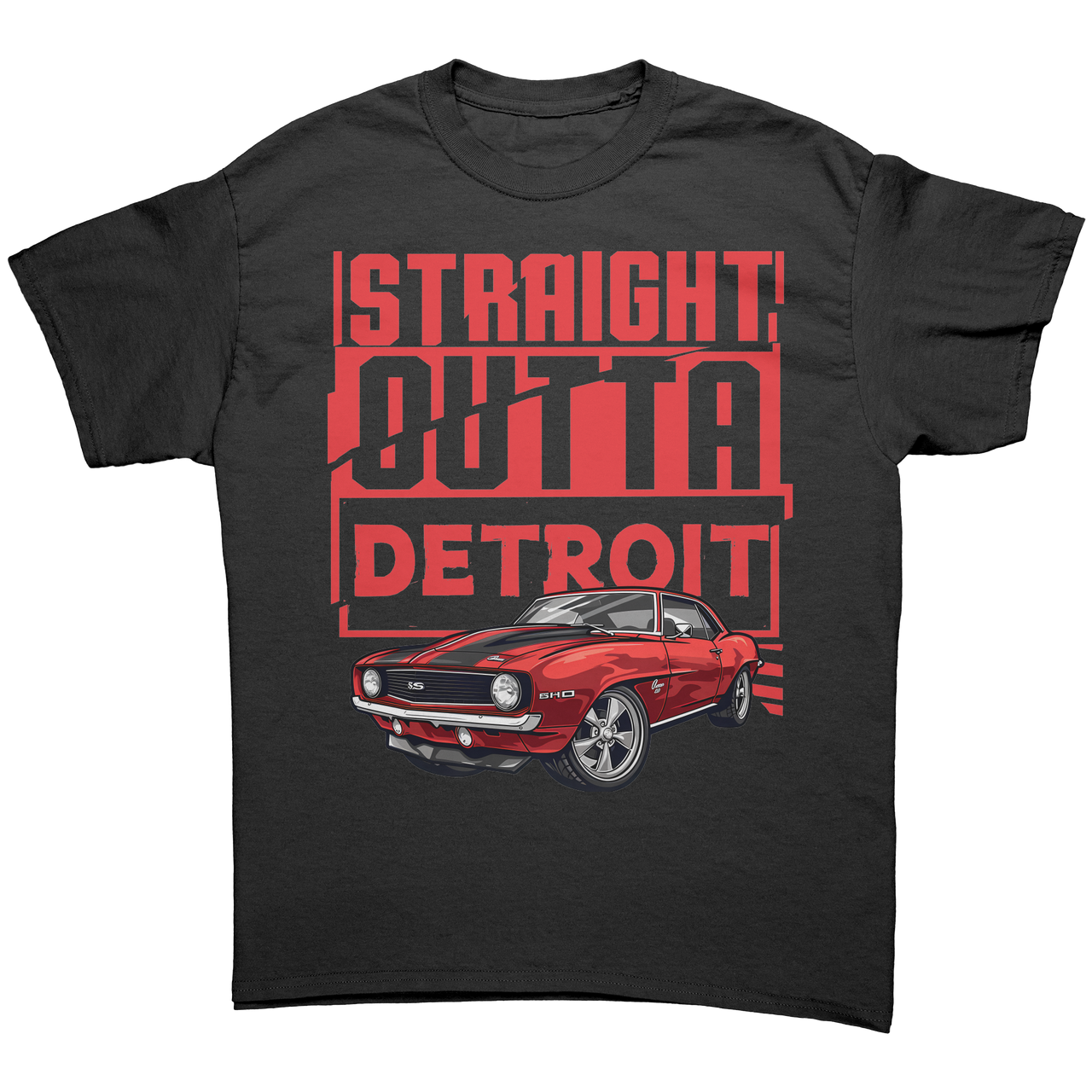 Straight_Outta_Detroit_Red_Camaro_Tee_Sh_Black_Front_Mockup.png
