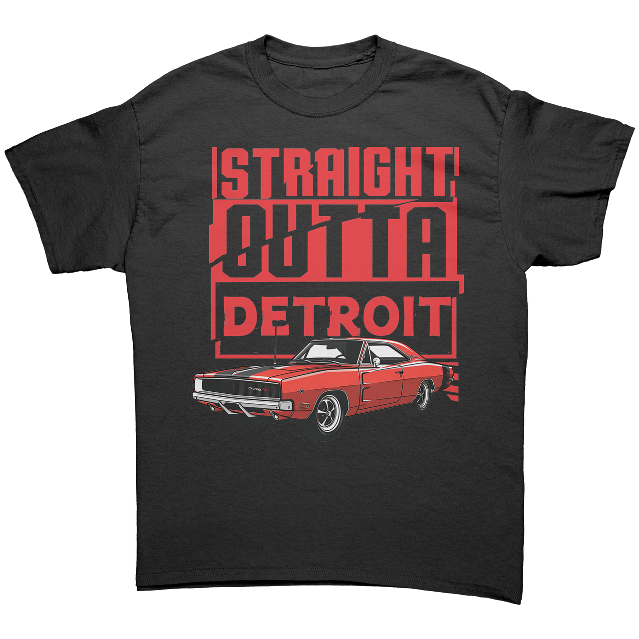 Straight_Outta_Detroit_Red_Charger_Tee_S_Black_Front_Mockup.png