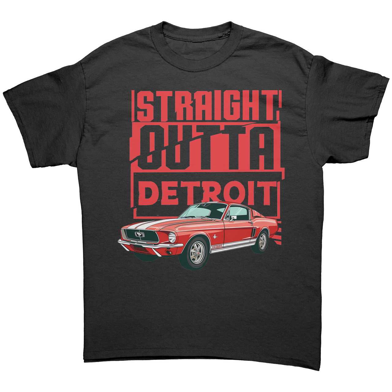 Straight_Outta_Detroit_Red_Mustang_Tee_S_Black_Front_Mockup.png