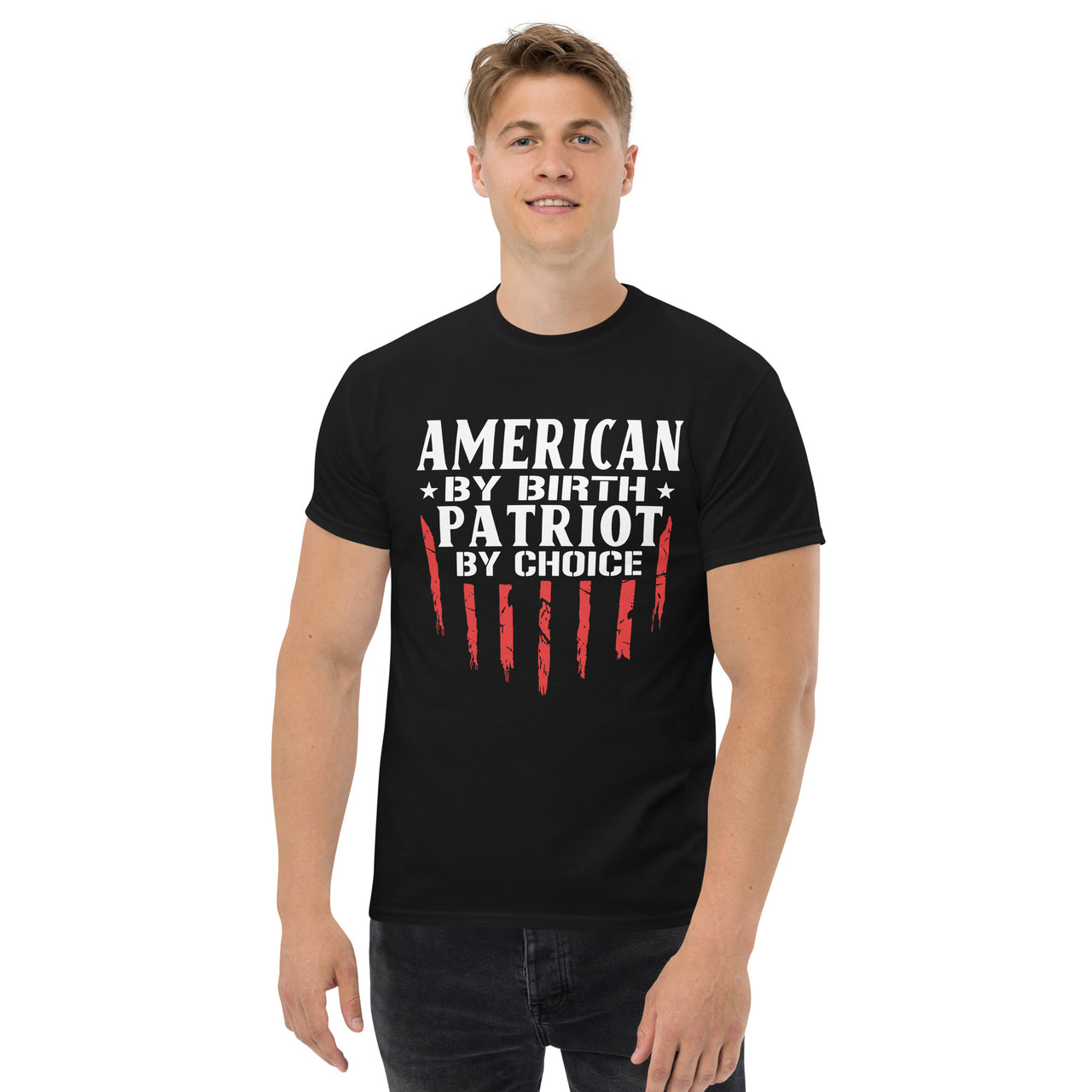 American By Birth Patriot By Choice Men's Tee