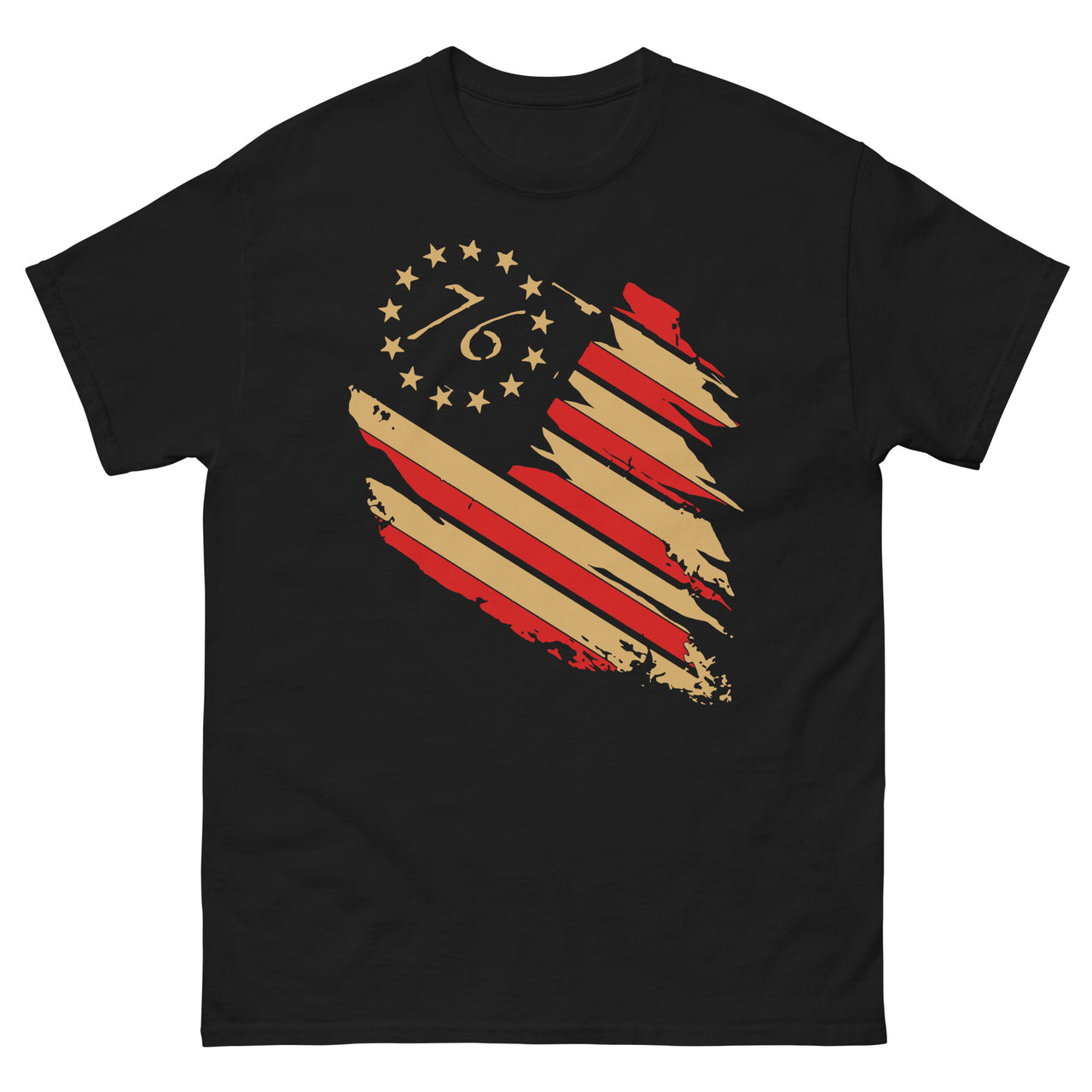 76 Flag Image On Front Men's classic tee