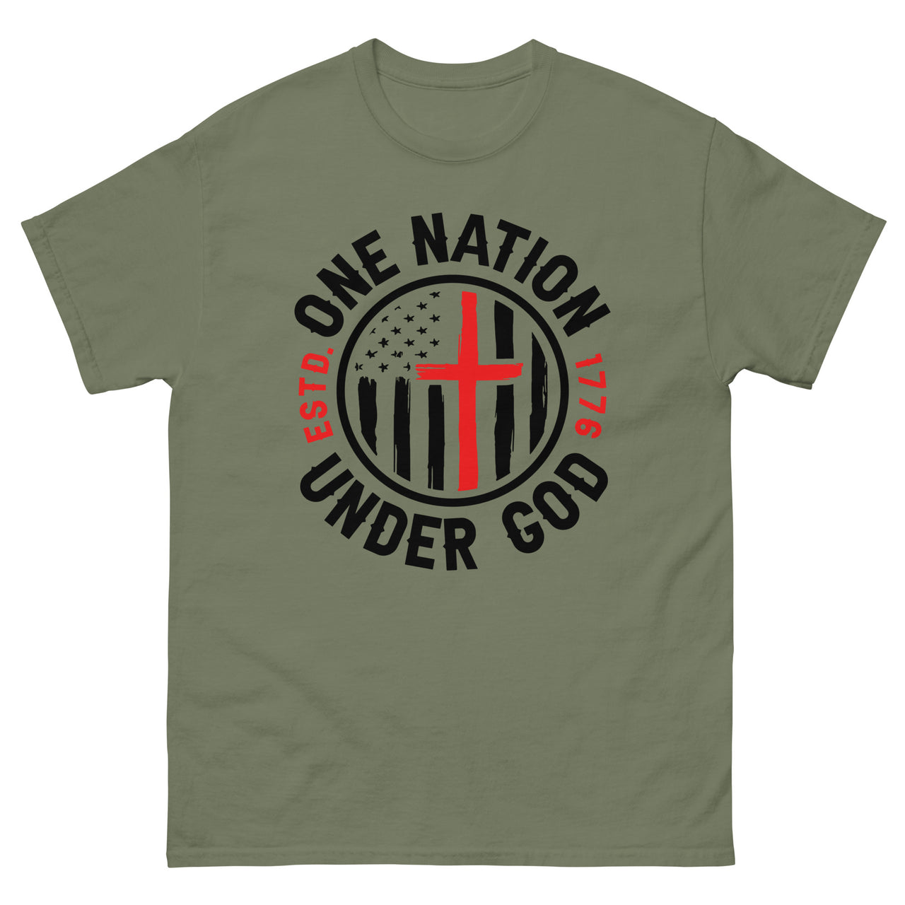 One Nation Under God ver2 Men's classic tee