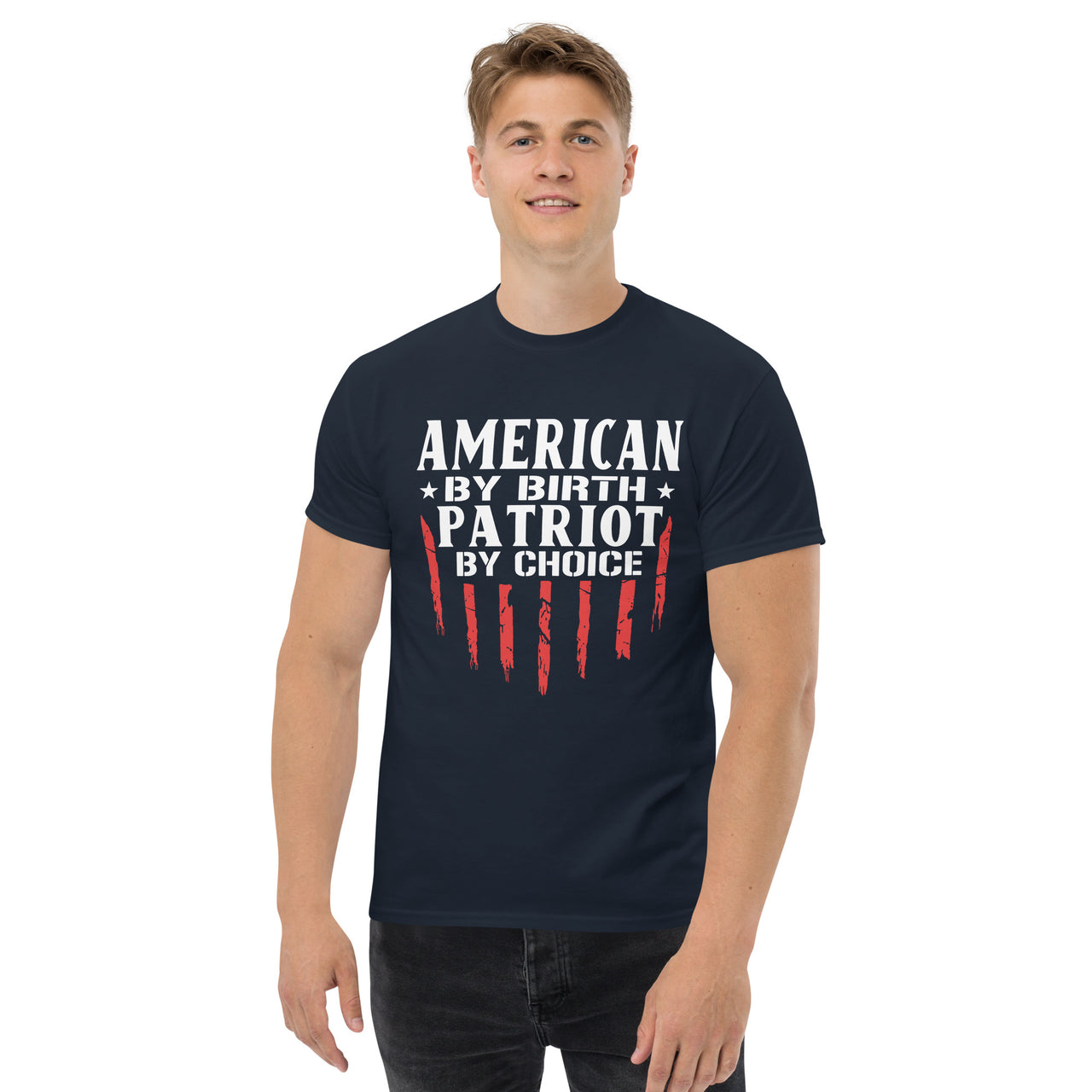 American By Birth Patriot By Choice Men's Tee