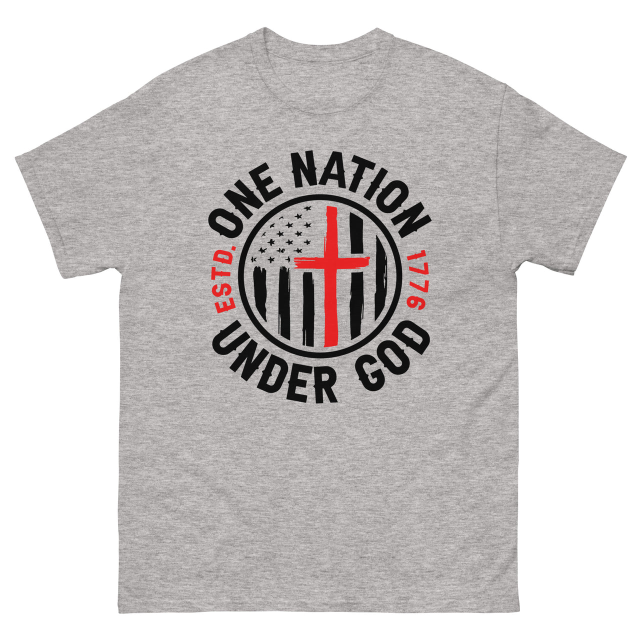 One Nation Under God ver2 Men's classic tee