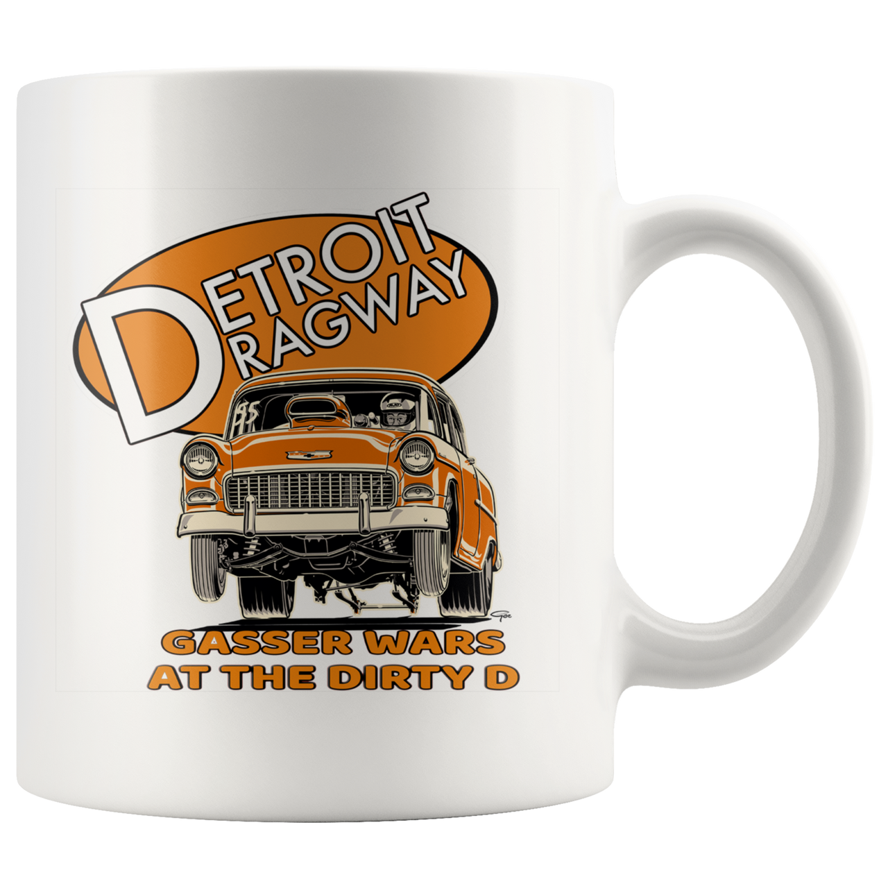 Detroit Dragway® Gassers At The D Accent Mug