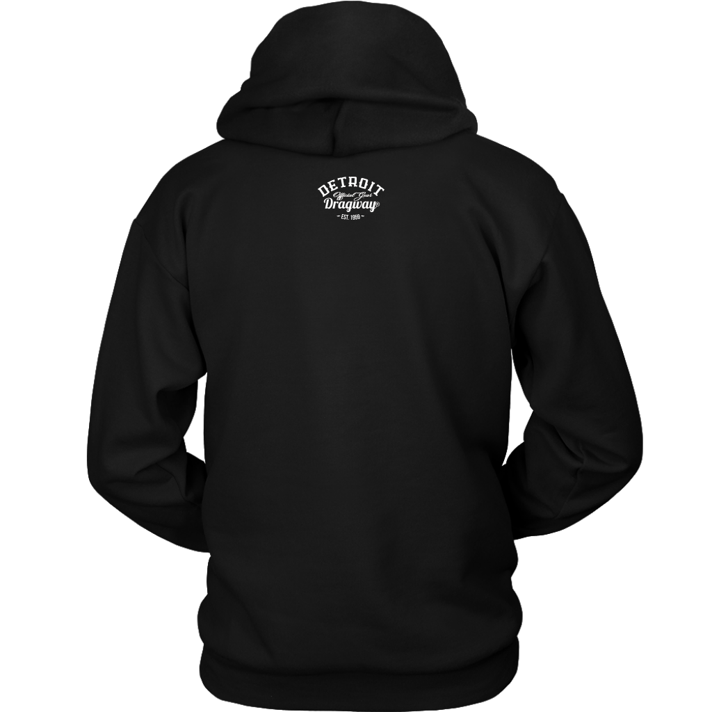 Detroit Dragway® Car Pullover Hoodie Image on Front