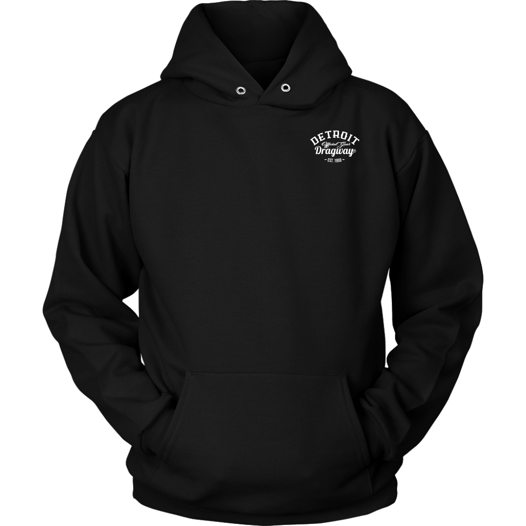 Detroit Dragway® Staging Tree Hoodie  Image On The Back