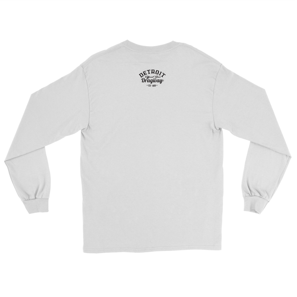 Detroit Dragway® Crossed Pistons Long Sleeve T-Shirt