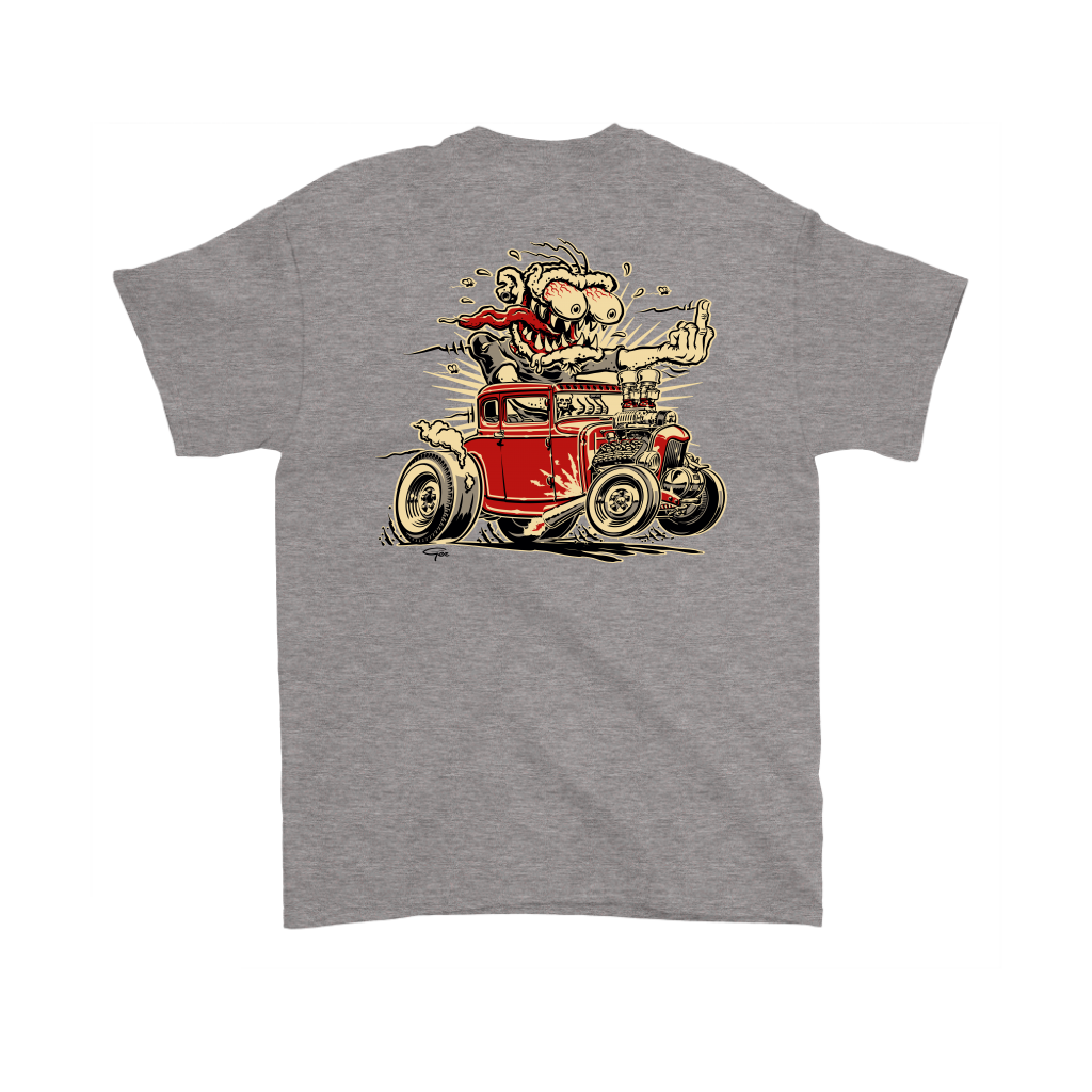 Funny Giving The Bird Hot Rod T-Shirt