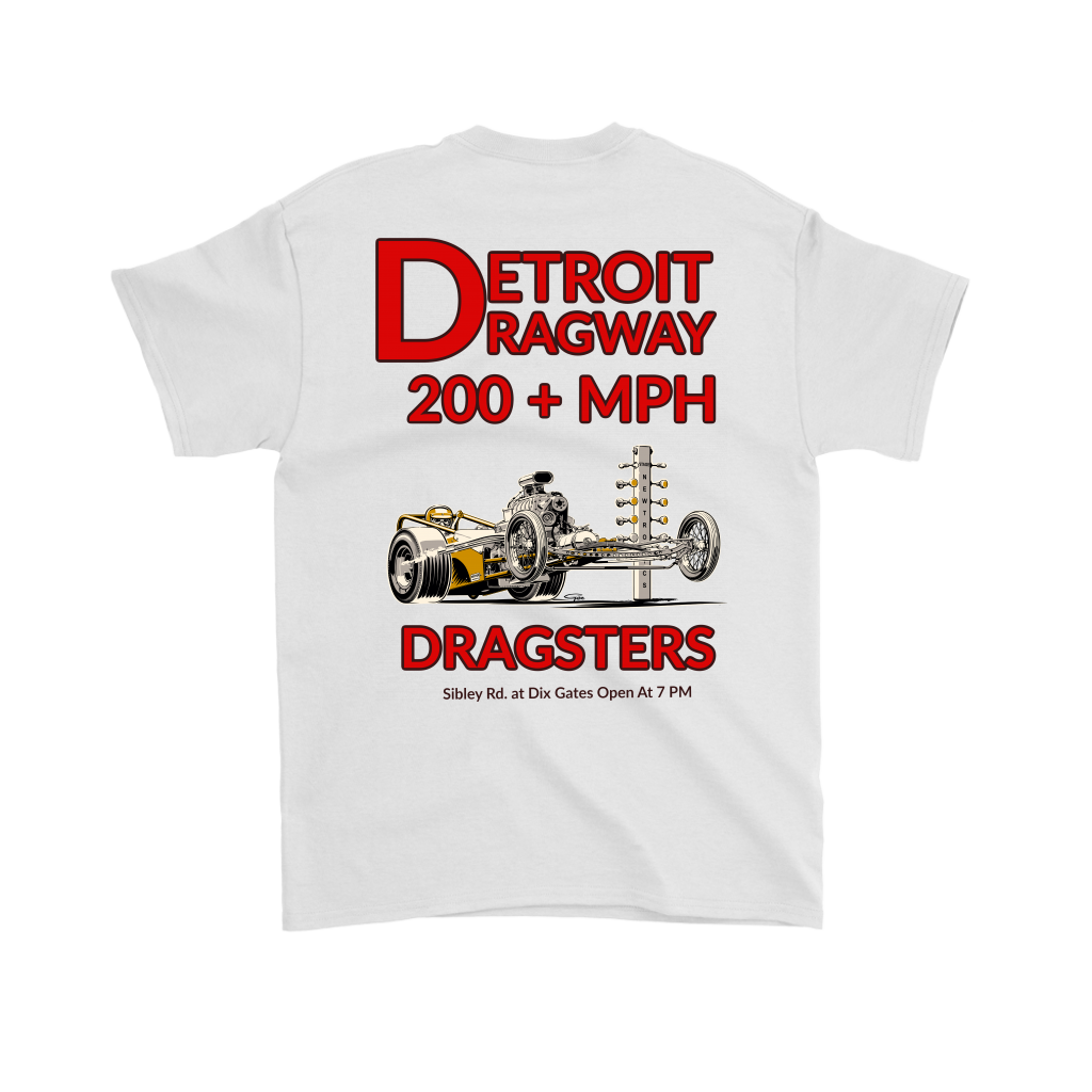Detroit Dragway® 200 MPH Dragsters Ver2 Short Sleeve T-Shirts