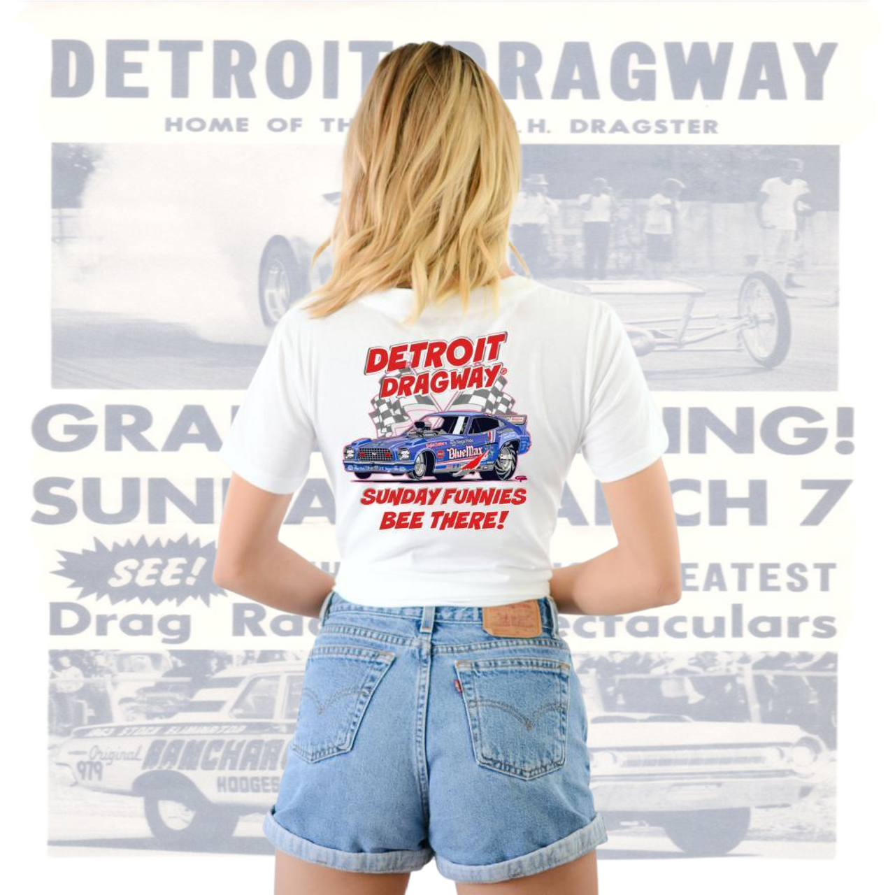Detroit Dragway® Women's Sunday Funnies Shirt 1