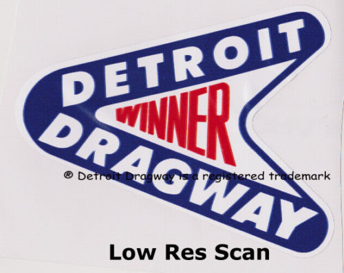Detroit Dragway "Class Winner" Sticker/Decal Version 2