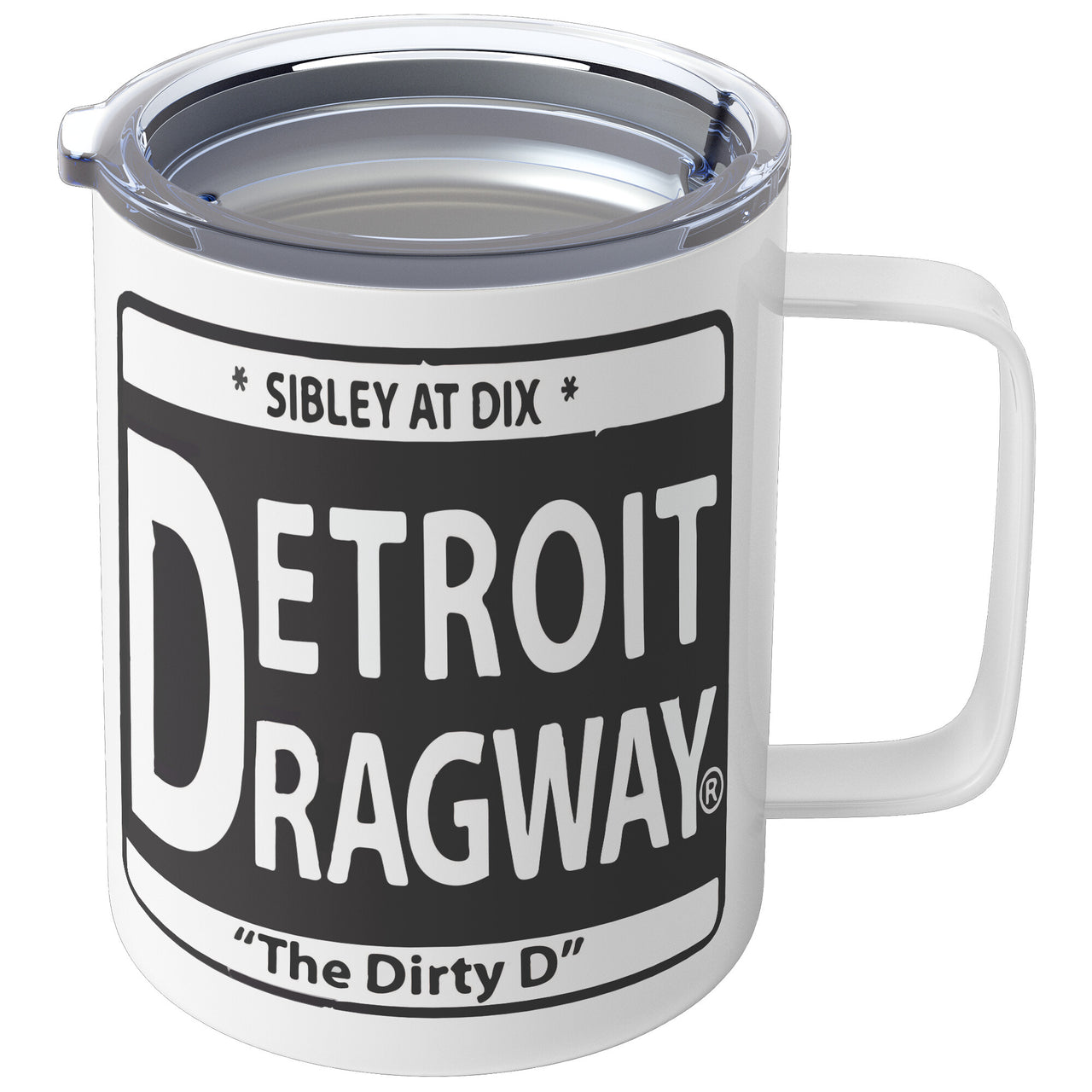 Detroit Dragway® Dirty D Insulated Coffee Mug