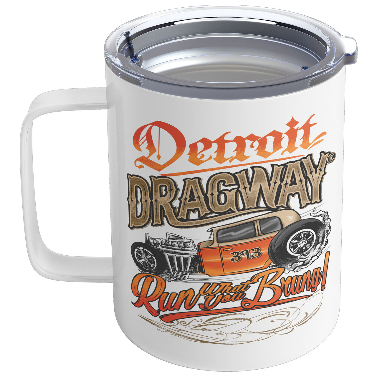 Detroit Dragway® Run What You Brung Bantam Insulated Coffee Mug