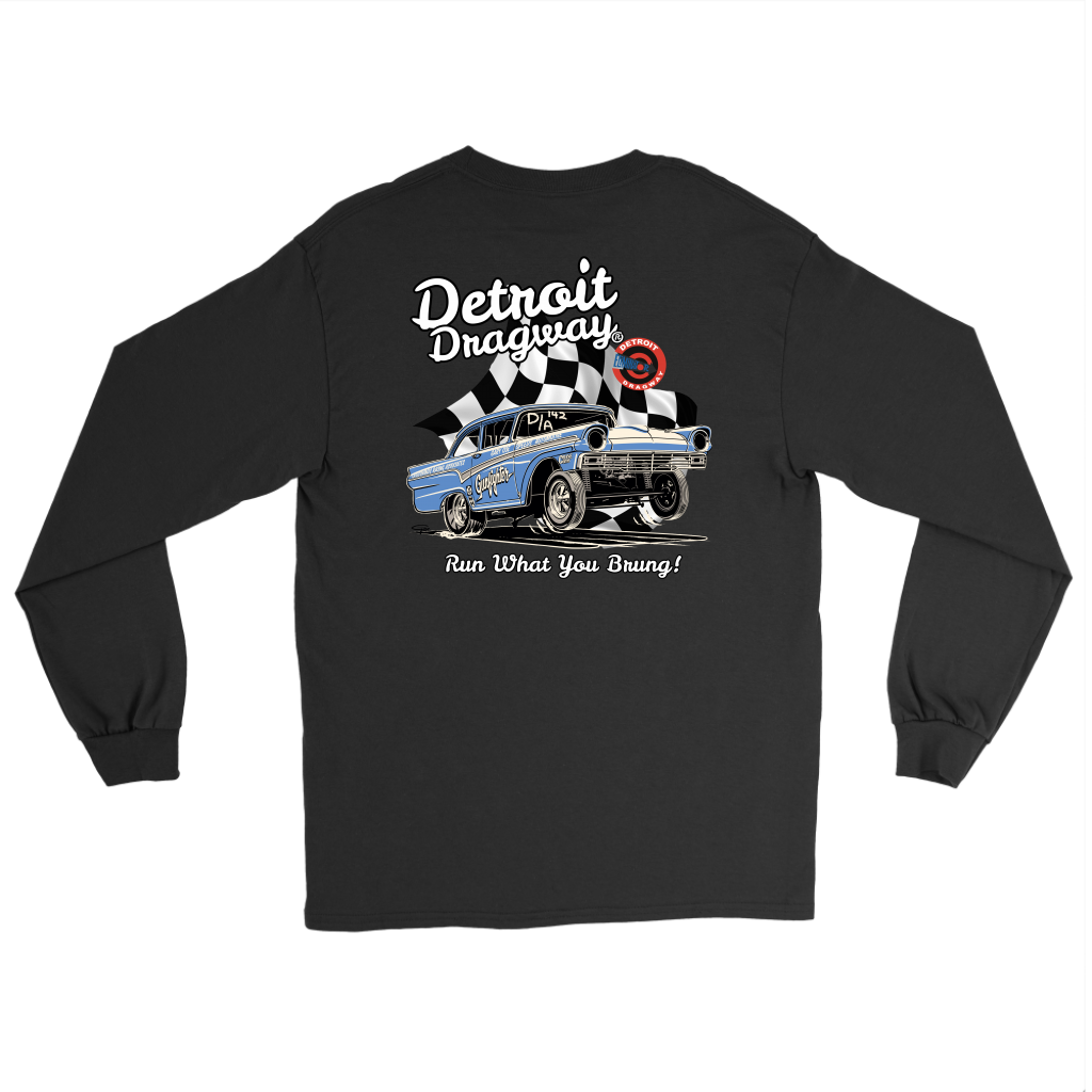 Detroit Dragway® Run What You Brung Gasser Long Sleeve T-Shirt