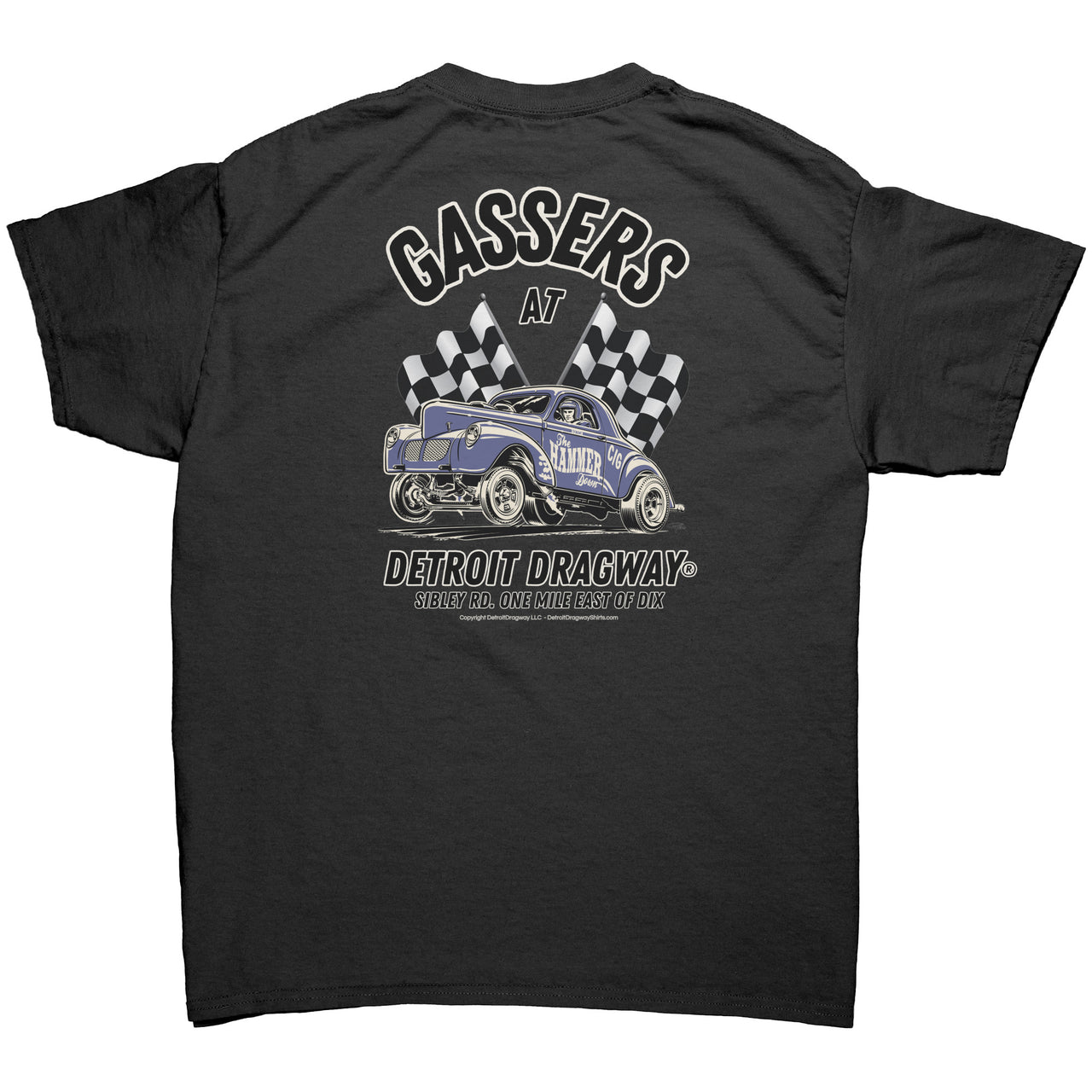Gassers At Detroit Dragway®  Image On Back
