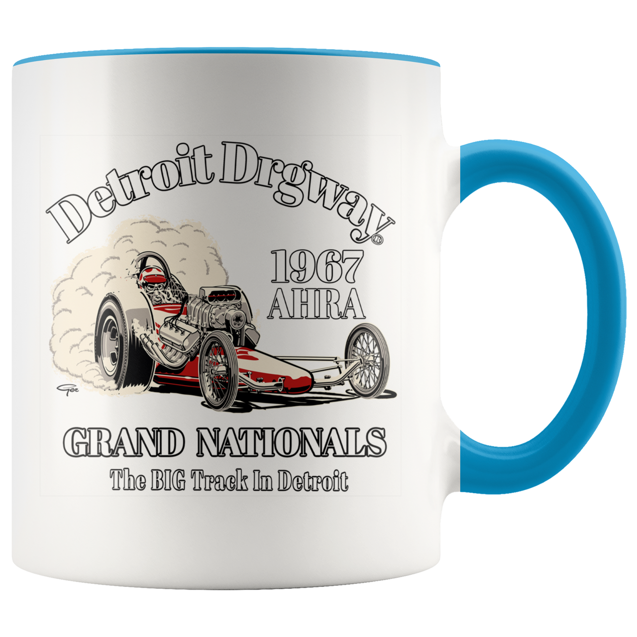 Detroit Dragway® 1967 Grand Nationals Accent Mug