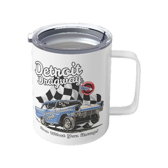 Detroit Dragway® Run What You Brung Gasser  10oz Insulated Coffee/Soup Mug