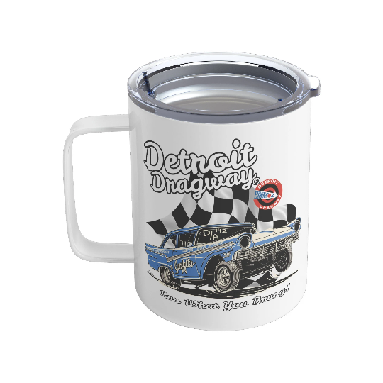 Detroit Dragway® Run What You Brung Gasser  10oz Insulated Coffee/Soup Mug