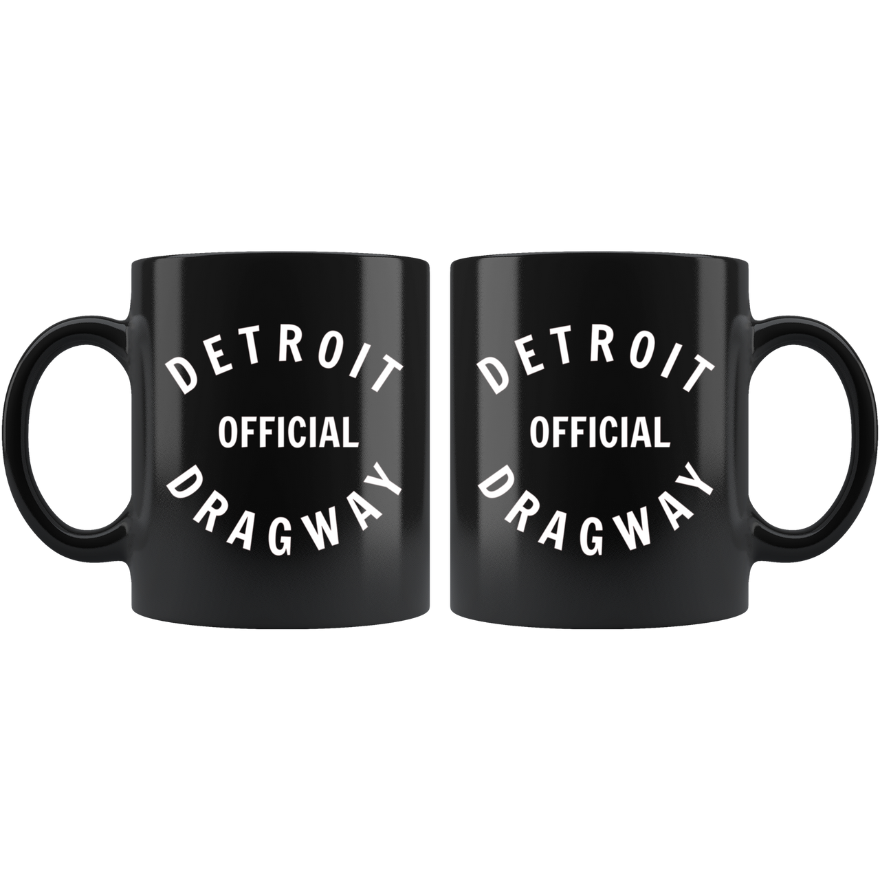 Detroit Dragway® Official Black Mug
