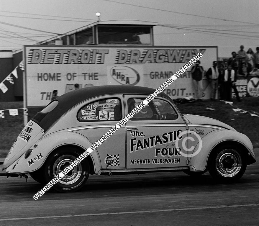8 x 10" Photo Of The VW Fantastic Four Racing at Detroit Dragway®