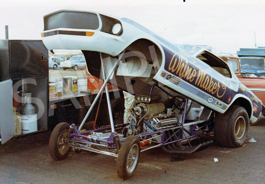 This is a 4 x 6" Color Photo of the Funny Car "Whine Maker" Aug. 1971