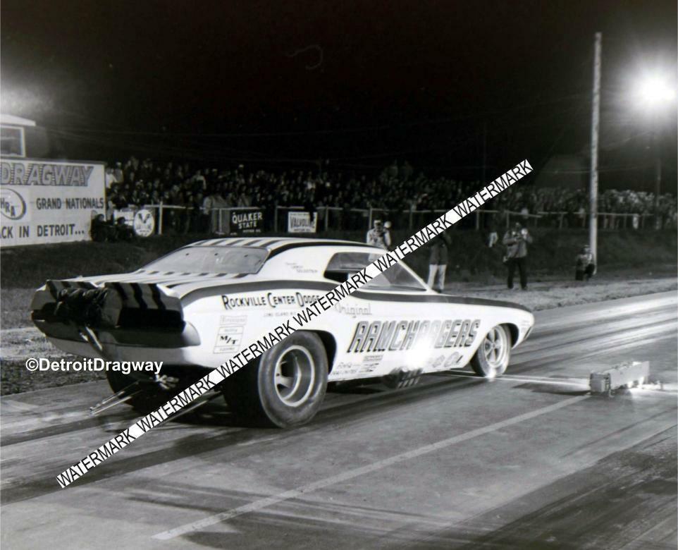 This is a 4 x 6" Glossy  Photo of The RAMCHARGERS Racing at Detroit Dragway®
