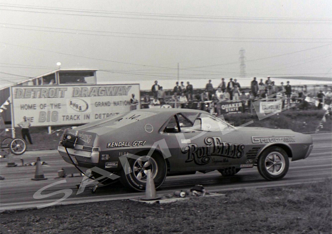 4 x 6" Glossy Photo Of Ron Ellis F/C AMC Racing At Detroit Dragway