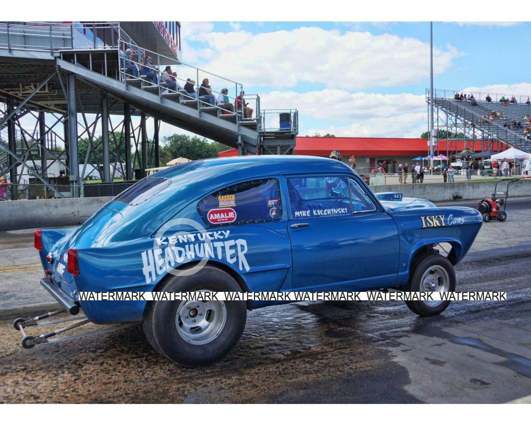 4 x 6" Color Photo of the Kentucky Headhunter Gasser  Getting Ready To Race