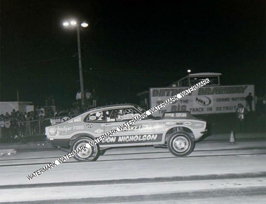 8 x 10" Don Nicholson Racing at Detroit Dragway® Made from Negative