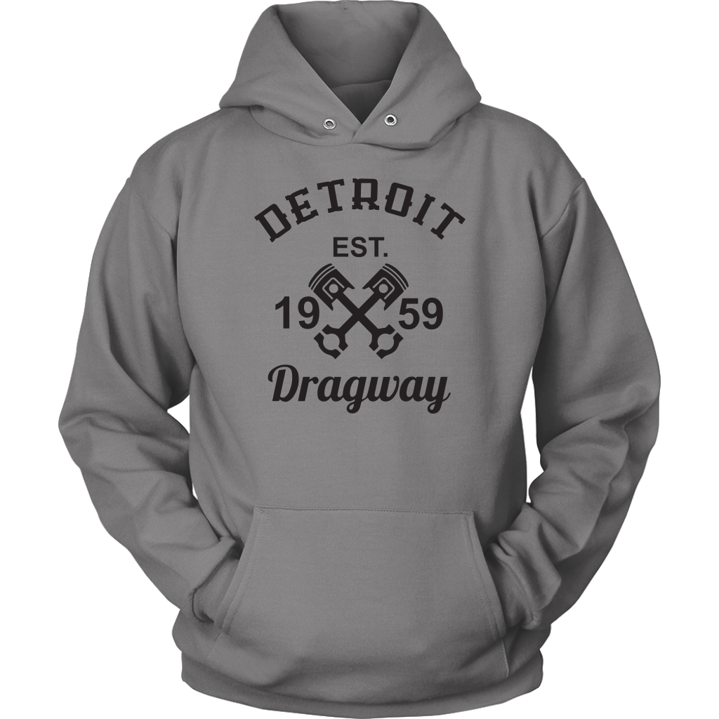 Detroit Dragway® Crossed Pistons Unisex Hoodie