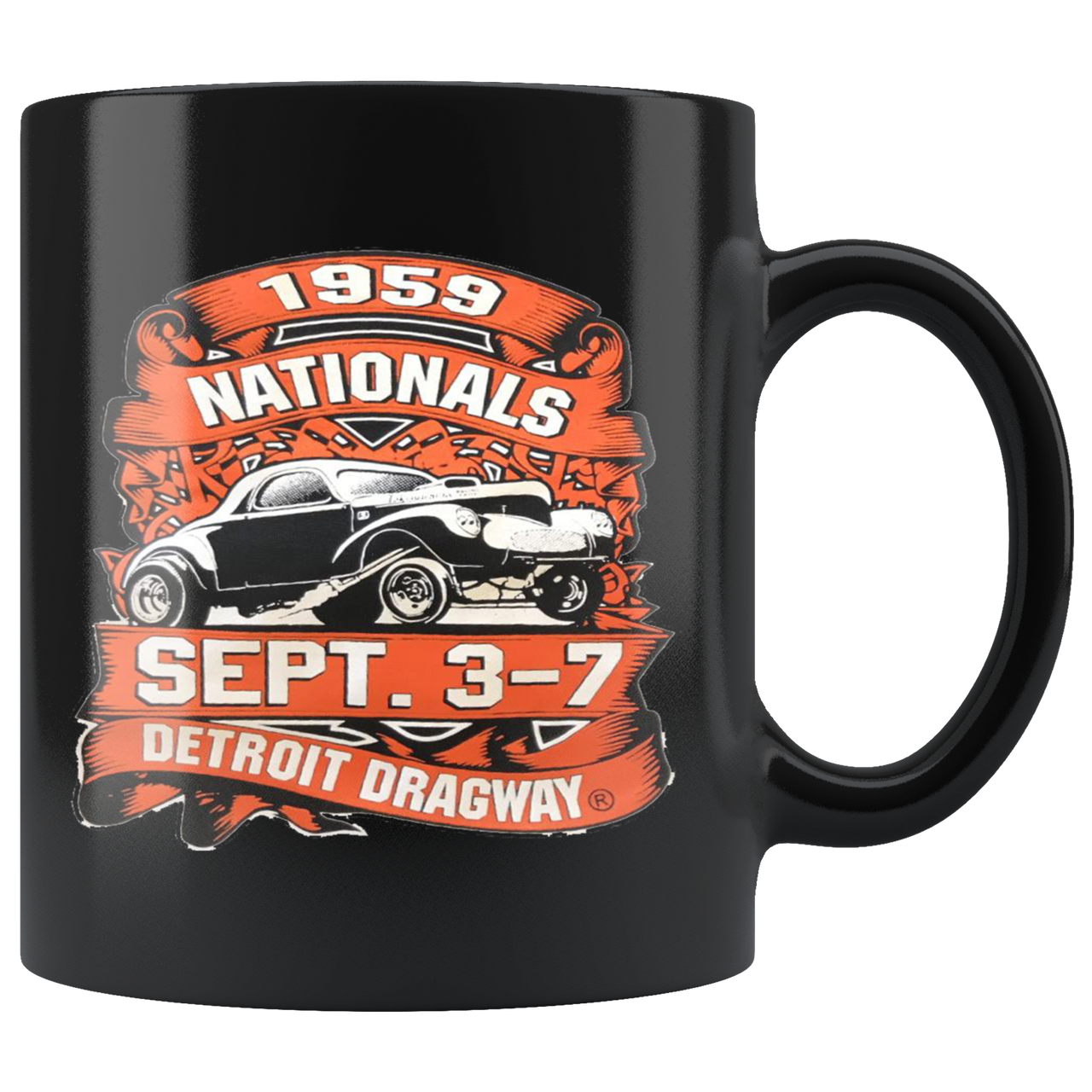 Detroit Dragway 1959 Nationals Mug
