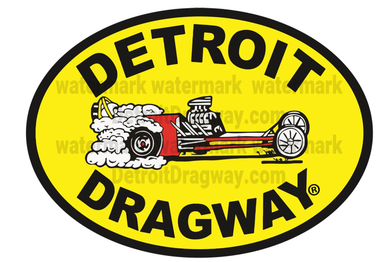 Detroit Dragway "Dragster Logo" Sticker - Decal