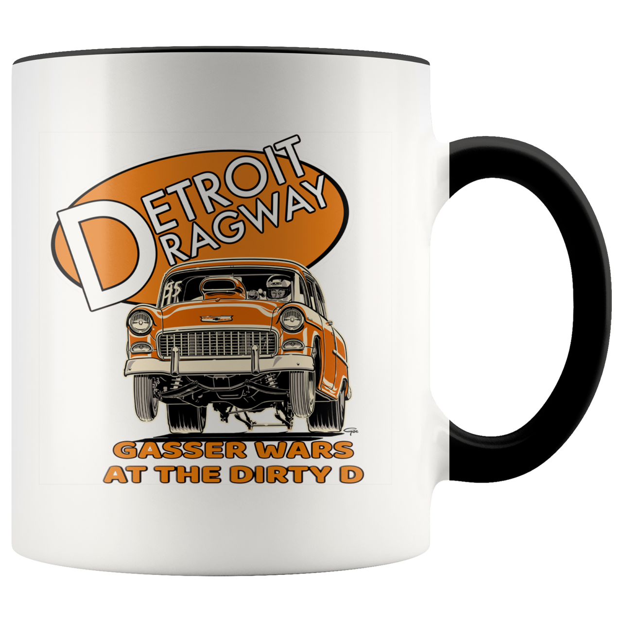 Detroit Dragway® Gassers At The D Accent Mug