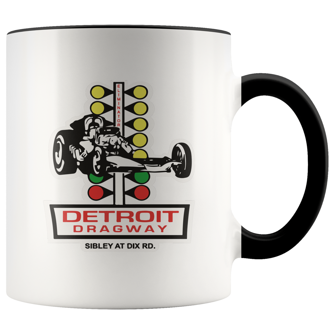 Detroit Dragway® Staging Tree Accent Mug