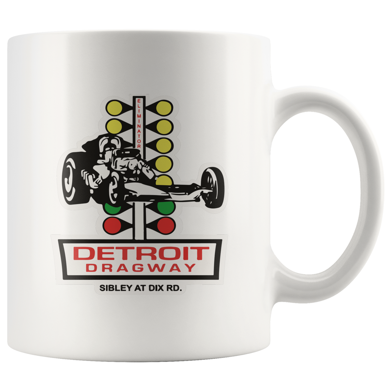 Detroit Dragway® Staging Tree Accent Mug